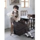 Surface Spell Poems Hidden In The Pleats Vintage Long Skirt(Limited Pre-Order/3 Colours/Full Payment Without Shipping)